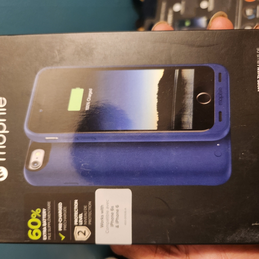 Mophie Blue Battery Case for iPhone 6